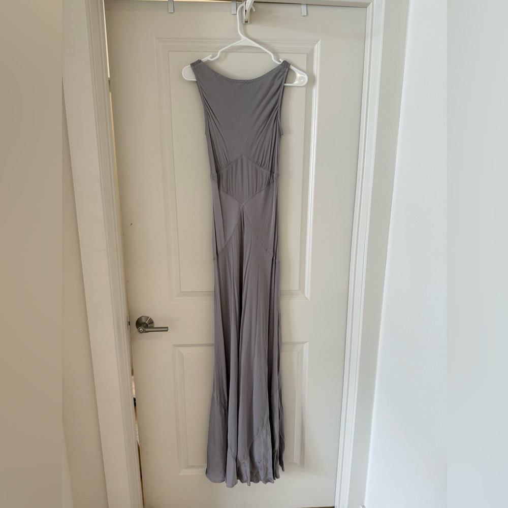 Sophisticated GHOST London Silver Evening Gown